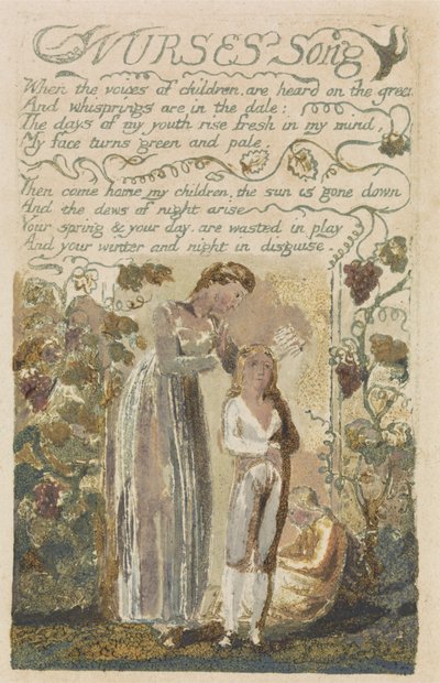 Nurses Song, plate 36 from Songs of Experience by William Blake